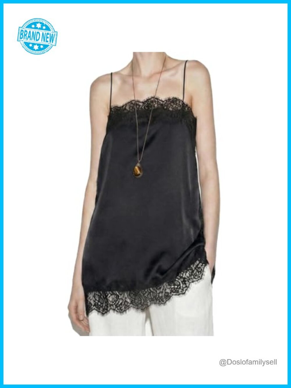 Women Y2K Lace Camisole Sleeveless Spaghetti Strap Tank Top
